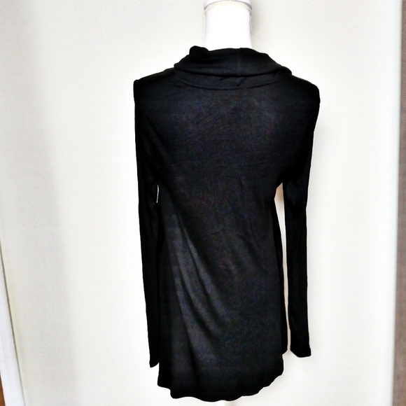 Anthro Deletta Drape Front Cowl Neck Tunic Top - Picture 2 of 9